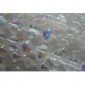 Бусины биконус кристалл прозрачные с напылением Хамелеон 6мм (нить 33 см)